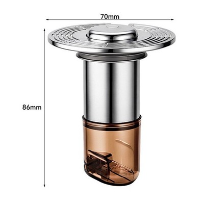 Quick Clean System Duschabfluss Stopper feinmaschige Haarfalle für glatte Drain