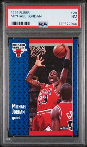 1991 Fleer Jordan PSA 7