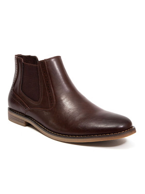 DEER STAGS Mens Brown Goring Malcolm Round Toe Slip On Chelsea 10.5 M