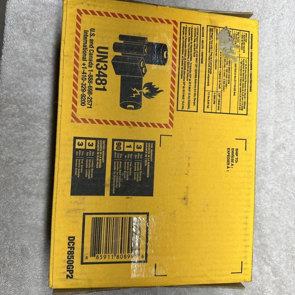 Dewalt atomic compact series impact driver kit DCF850GP2 - Image 2 of 2