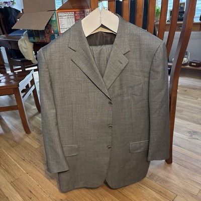 Canali Suit 60 C Men s 100% Virgin Wool Light Grey 2 Piece Made in Italy Luxury