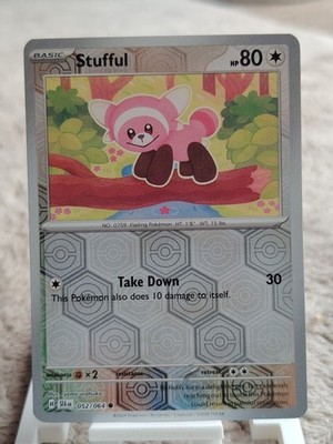 Pokemon TCG Stufful Reverse Holo Common SV: Shrouded Fable 052/064 NM