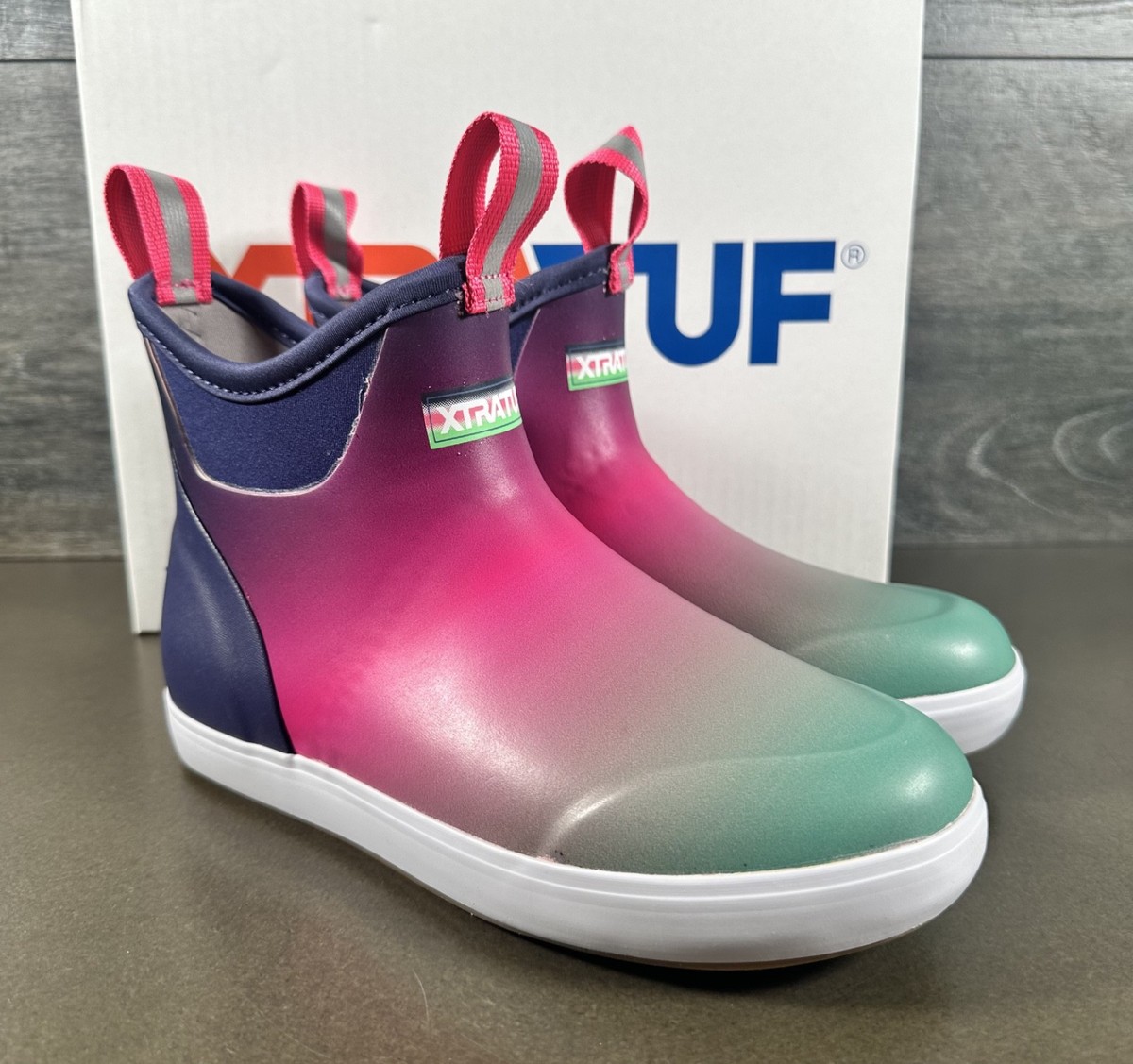 XtraTuf Women's IN Aurora Ankle Deck Boot (XWAB-5AUR)