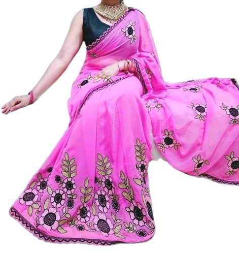 Sari Tradizionale Etnico Donna In Seta Banarasi Morbida Designer Sari Tradizionale Etnico Donna In Seta Banarasi Morbida Designer