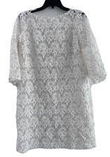 Women’s Ivory Lace Shift Dress Boho Fairy