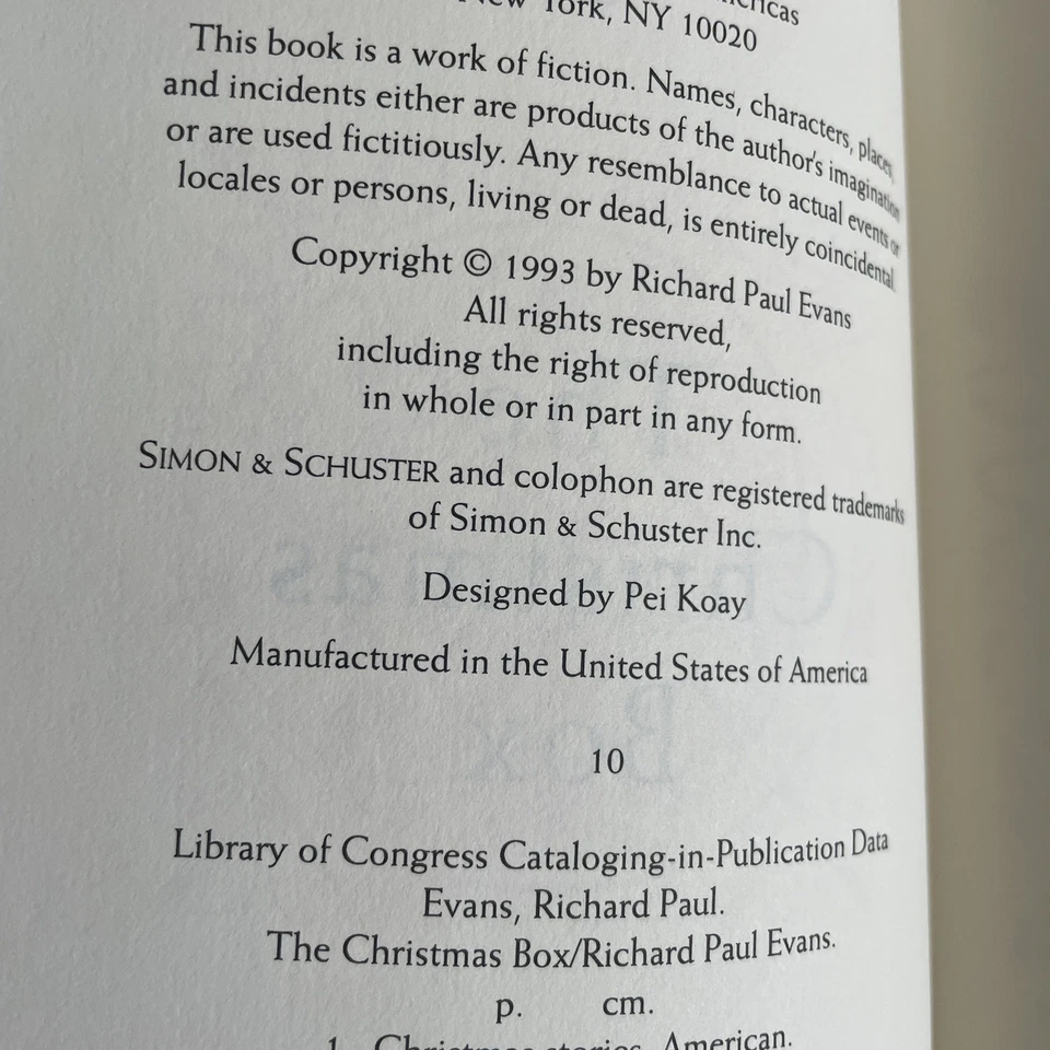 Timepiece 97 and The Christmas Box Collection 98 by Richard Paul Evans Hardcover Foto 4 de 4