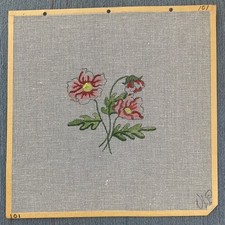 FLORAL Hand Painted Needlepoint Canvas 14  x 14  VIP 101 NEW