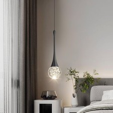 Modern Pendant Lights for Kitchen Island LED Dimmable Crystal Glam Ceiling Pe...