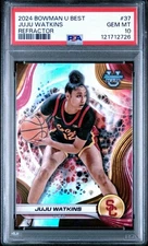 2024 Bowman University Best #37 JUJU WATKINS Refractor - USC Trojans PSA 10