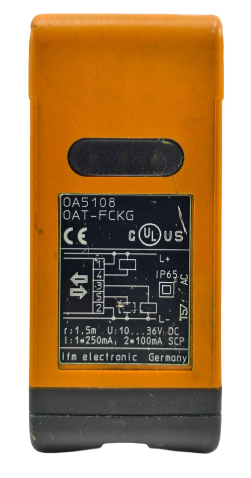 IFM Electric OA5108 OAT-FCKG / OA5108OAT-FCKG Diffuse Reflection Sensor - Image 2 of 4