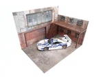 1:18 Scale Old Brick Garage Diorama Kit  Two-Story Display for Diecast Model Car