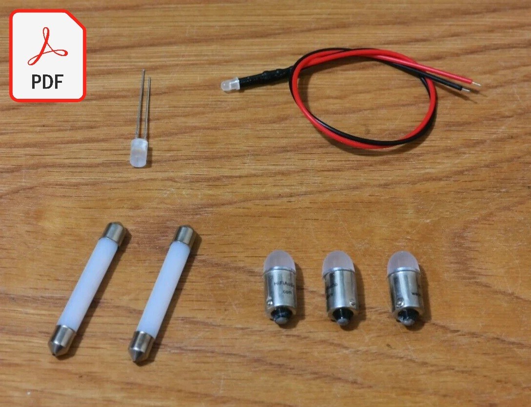 Set Ricambio Lampade LED Per Pannello Anteriore Ricevitore McIntosh MAC4100