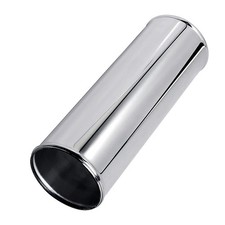 3.5 In Straight Intercooler Pipe Air Intake Hose Aluminum Alloy Tube Silver 30cm