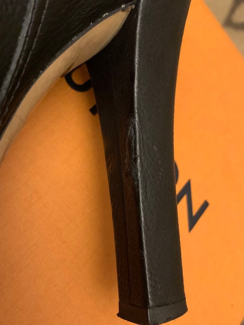 GUCCI Boots Heel Long Leather Black EU36/US6 116444c thumbnail 10