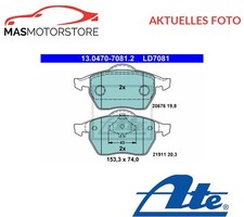 SATZ BREMSBELÄGE BREMSKLÖTZE VORNE ATE 130470-70812 P FÜR SEAT TOLEDO II,LEON