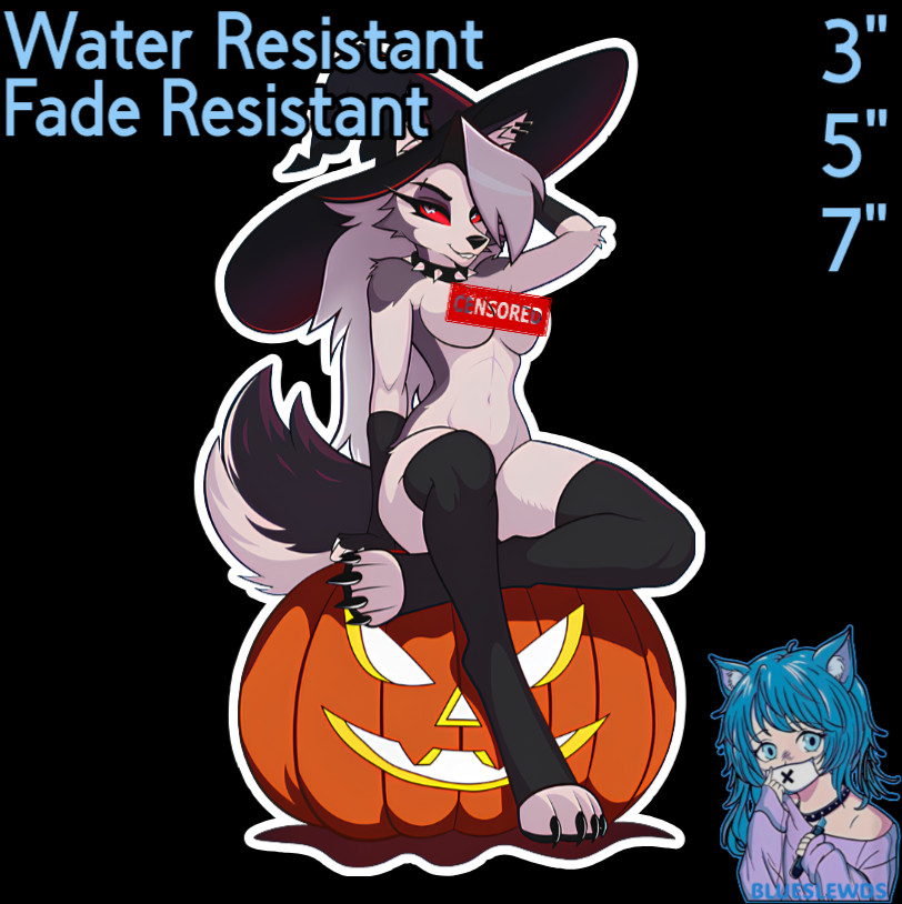 Hellava Boss Hellhound Loona 3" / 5" / 7" Waifu Lewd Anime Laptop Car Sticker