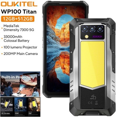 5G Oukitel WP100 Titan Rugged Phone 33000mAh Android 14 Outdoor