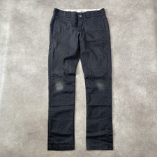 Dickies Trousers Mens 31" Slim Straight Fit Stretch Pants, Black