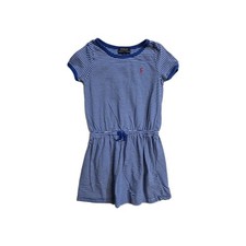 Polo Ralph Lauren Girls Dress 5 Blue Striped