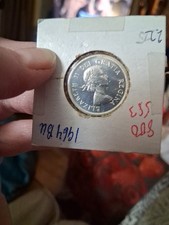 1964 Canada Silver Twenty-Five Cents BU 25c Canadian Quarter Uncirculated Coin