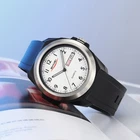 Casual SKMEI 2472 Watch Simple Men's Wristwatch Black Silicone Strap With Box