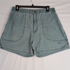 Vintage 90s Ocean Pacific Sport OP Mens L Faded Above Knee Shorts Blue Distress