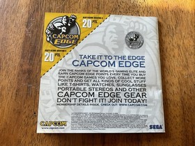 JoJo's Bizarre Adventure Sega No Game Case And Manual Only - Registration Card