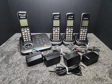 Panasonic Cordless Phone Answering System KX TG6641 Dect 6.0  4 Handsets Works 
