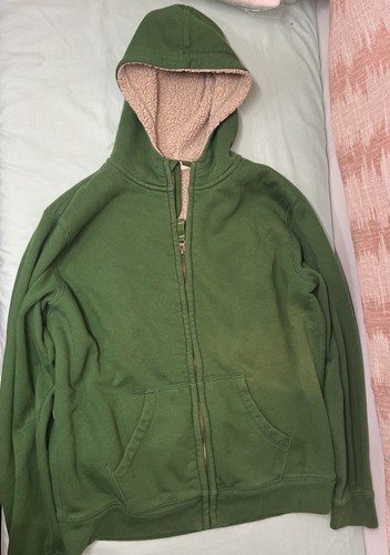 Lands’ End Green Winter Hooded Jacket Kids L (14-16) - Picture 4 of 5