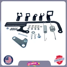 Car Cable Mounting Kit Carburetor Throttle Cable Mount Bracket Steel Adjustable