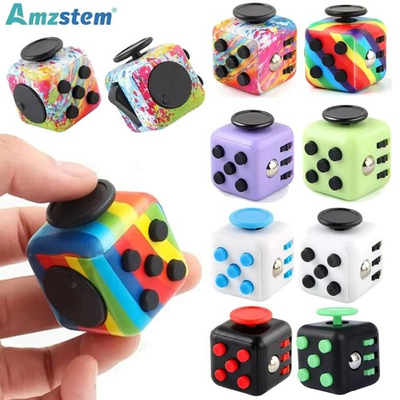 #ad 1pc Fidget Cube Hand Spinner Stress Relief Sensory for Kids and Adults NEW $4.59