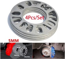 Separadores de neumáticos de aluminio para automóvil de 5 mm adaptador cuñas placa 4/5 pernos universal