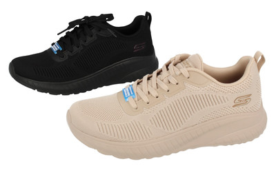 Ladies Bobs Sport from Skecher with Memory Foam Trainers : Face Off 117209