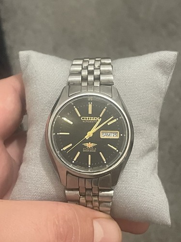 VINTAGE CITIZEN MENS 21 JEWELS AUTOMATIC WATCH DAY DATE EAGLE 7 FREEPOST UK