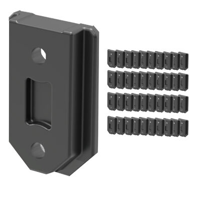 40 x Halter Haken Verbinder Dübel Befestigung von Qbrick Elementen und Werkzeuge