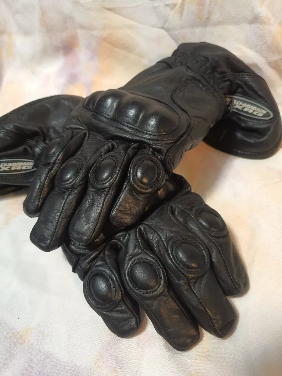 Women's Harley Davidson FXRG Armored Leather Motorcycle Gloves M Gortex