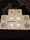 Lot Of Ten Kennedy Half Dollars VF-AU