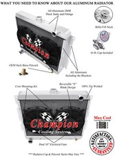 Aar Champion 2 Row Radiator2 10 Fans-1970-1972 Dodge Coronet Big Block V8 Eng
