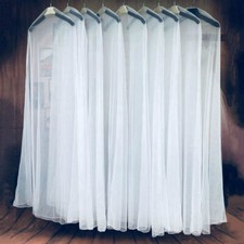 10X Dustproof Bag Sheer Mesh Cover for Bridal Gown Wedding Dress Garment Display