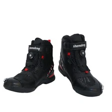 shamofeng Shoes Motorcycle Protective Gear for Men Riding Shoes Motocross Boots