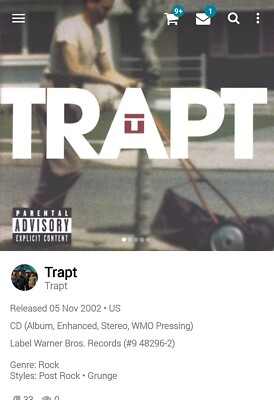 Trapt ~ Headstrong CD 2002 Hi-Tech AOR Melodic Rock Limp Biscuit Linkin Park