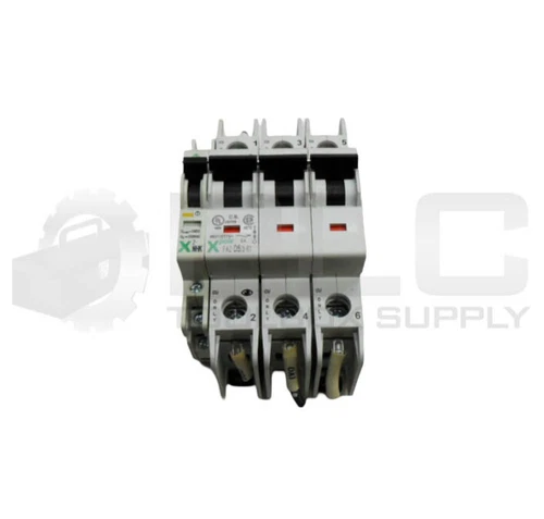 EATON MOELLER FAZ-D5/3-RT CIRCUIT BREAKER 5A 3 POLE W/ Z-NHK AUXILIARY CONTACT