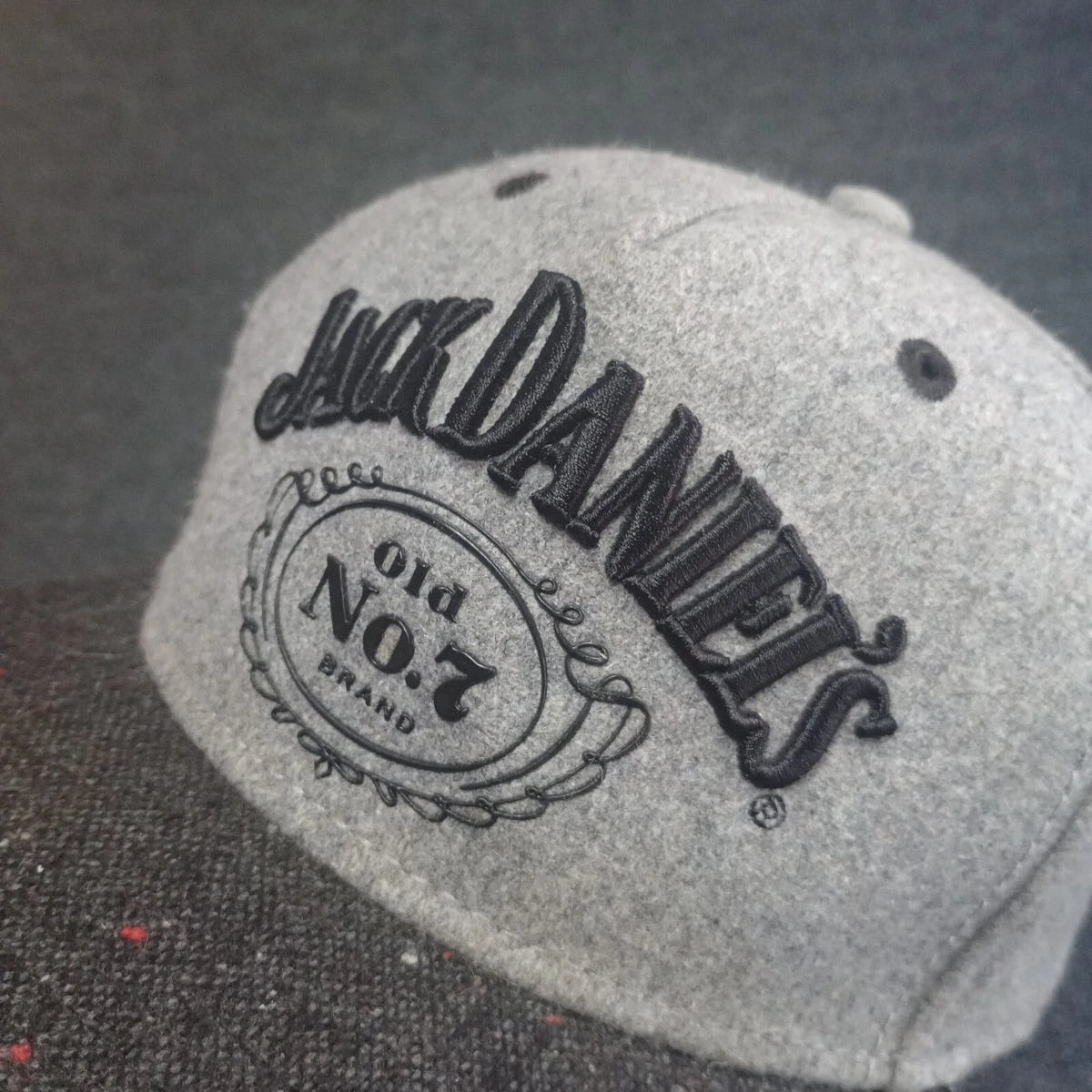 Jack Daniels No.7 Whiskey Baseball Cap Hat Adult Snap Back Wool