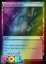 x1 Dismal Backwater FDN Foundations MTG 261 FOIL LIFE LAND M/NM 1x