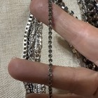 12 Strand Necklace/4 Strand Earring Set, Multi-strand layered, Black Silver, Gem — photo 7