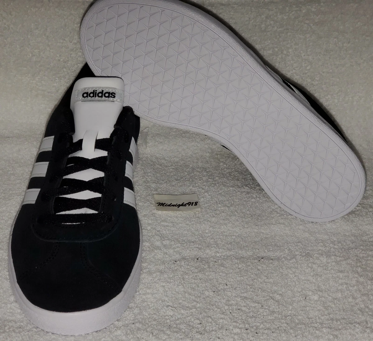 Adidas vl court 2.0 k black sale