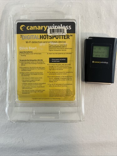 Canary Wireless Model HS-20 Digital Hotspotter - Tested Works - Photo 5 sur 9
