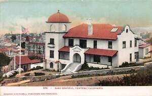 Bard-Hospital-Ventura-California-Early-Postcard-Unused