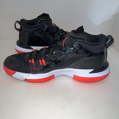 Jordan Zion 1 “Bloodline” Black White Bright Crimson Men's Size