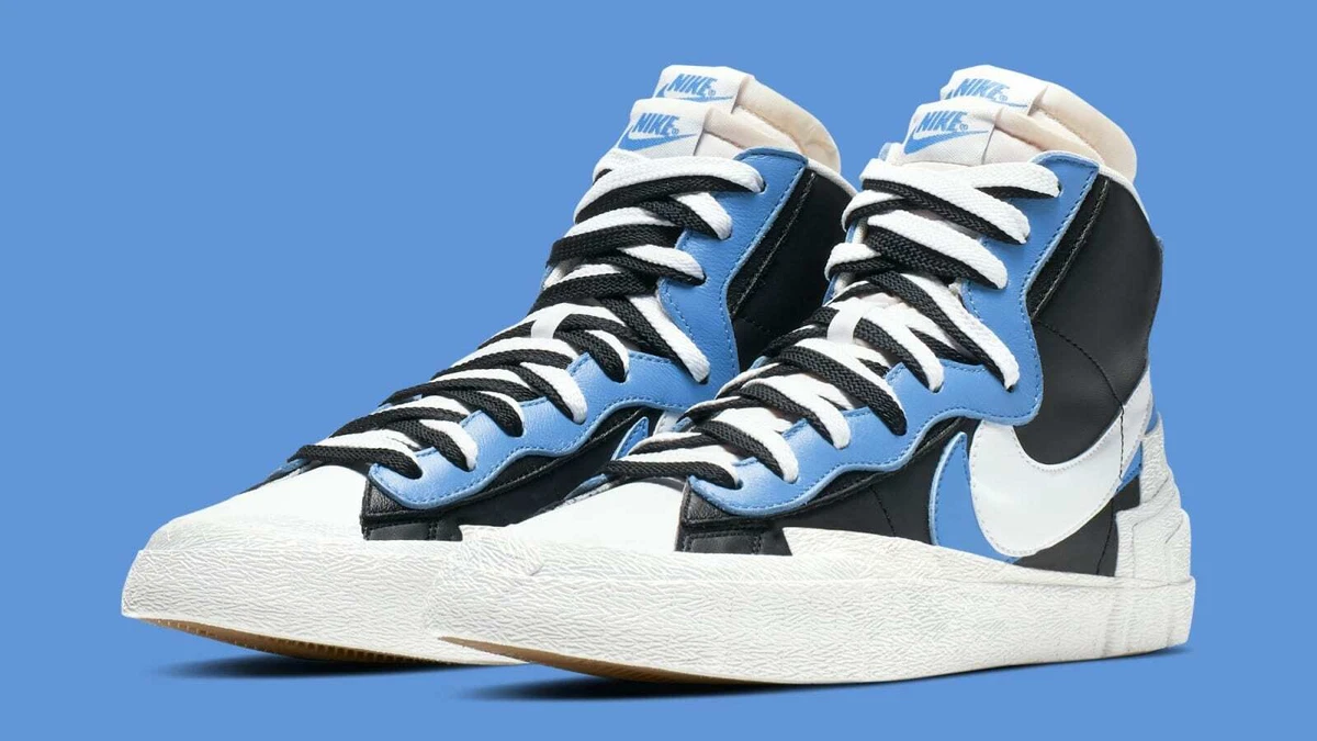 Nike sacai blazer mid deals black